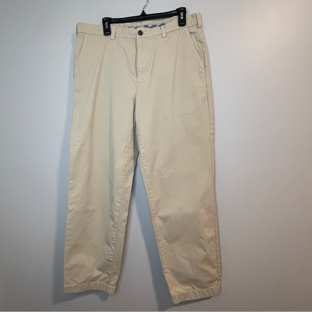 Brooks Brothers Clark Tan Chinos Relaxed Fit Cotton 36x32